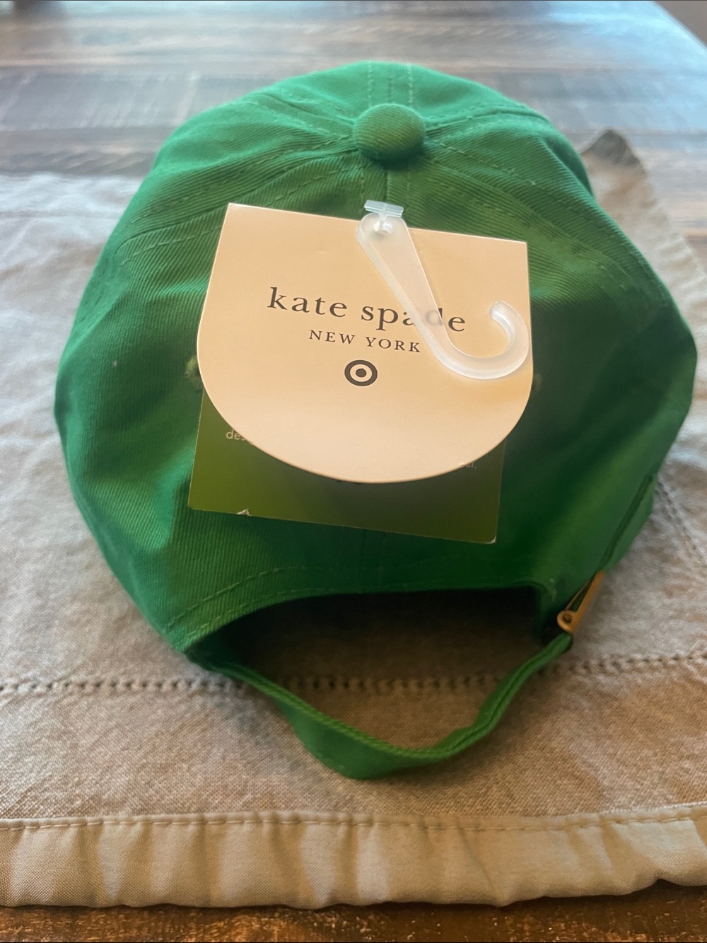 kate spade Green 'party hat' Embroidered Cap - Picture 2 of 6